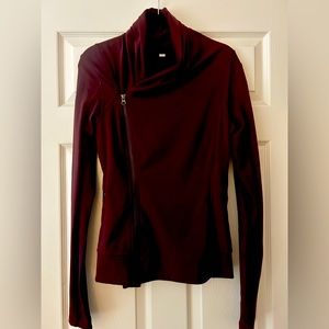 Lululemon Bhakti Yoga Wrap Jacket, size 8, Plum